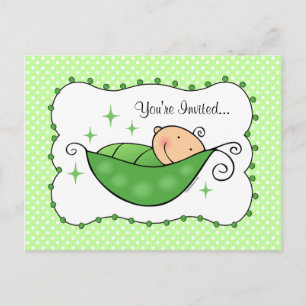 Pea En Mi Tarjeta Baby Shower Pod