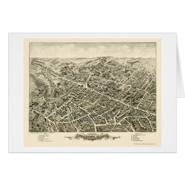 Peabody, mapa panorámico de las MAMÁES - 1877 (Anverso (Horizontal))