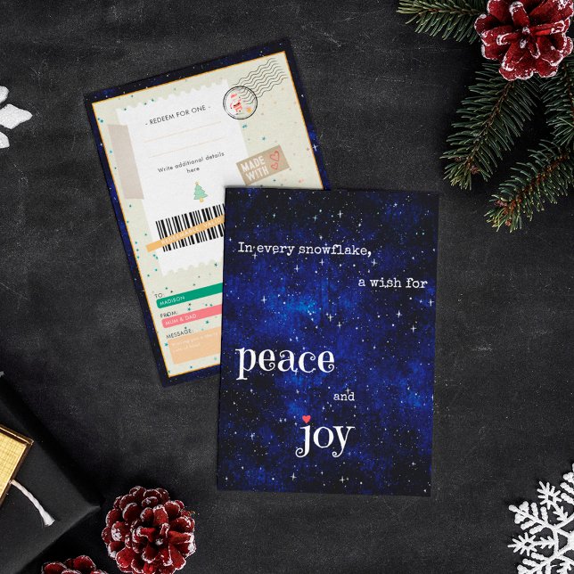 Peace and Joy Christmas Ticket Family Gift Coupon (Subido por el creador)