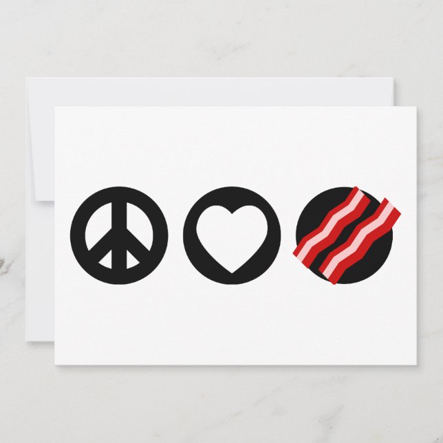 Peace Love Bacon (Anverso)