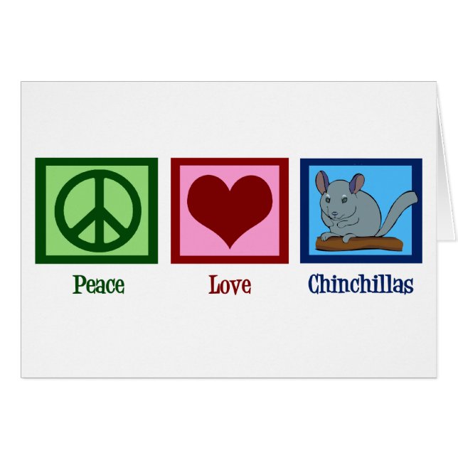 Peace Love Chinchillas (Anverso (Horizontal))
