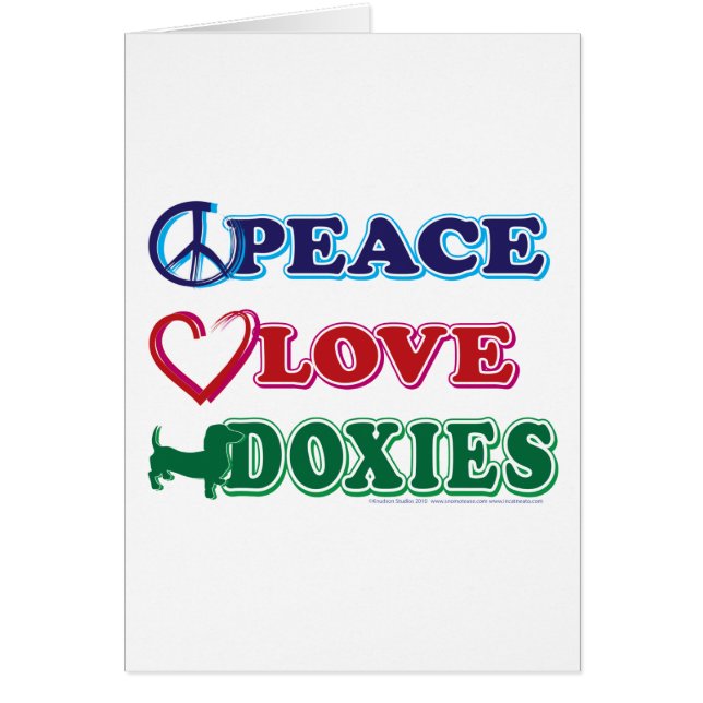 Peace-Love-Doxies- Dachshund (Frente)