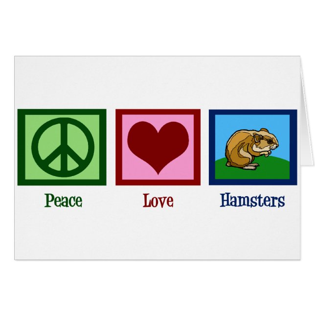 Peace Love Hamsters (Anverso (Horizontal))