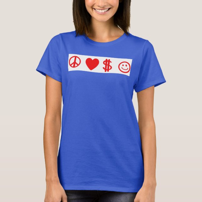 PEACE LOVE HAPPY MONEY women's grey flowy tank top (Anverso)