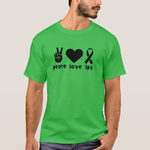 Peace Love LPA enanismo Camisa de concientización