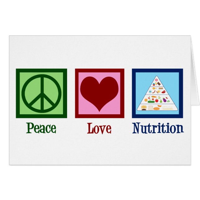 Peace Love Nutrition Card (Anverso (Horizontal))