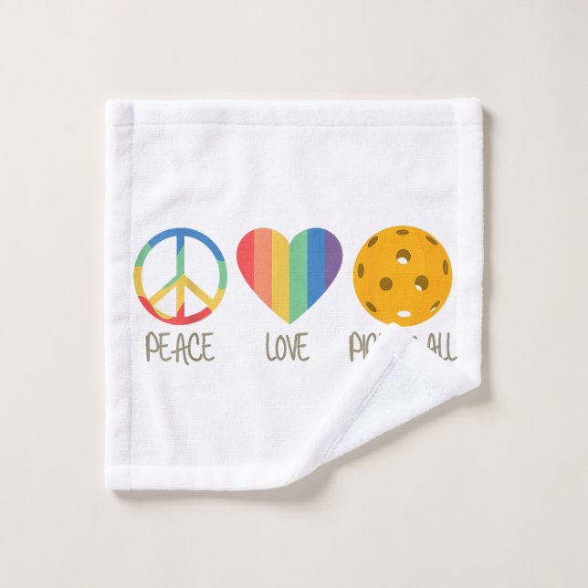 Peace Love Pickleball (Toallita)