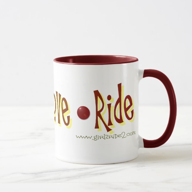 Peace*Love*Ride - taza de café (Derecha)