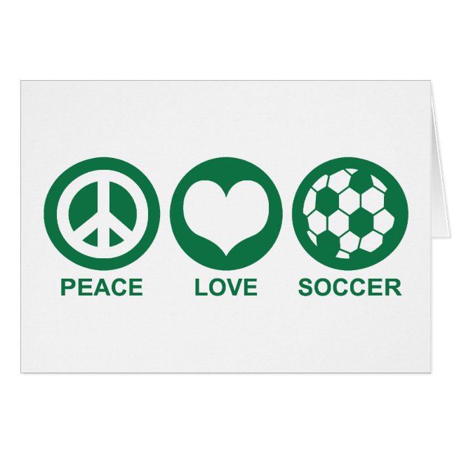 Peace Love Soccer (Anverso (Horizontal))