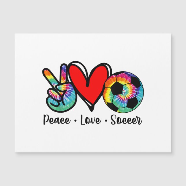 Peace Love Soccer Tie Dye Design Mujeres Jóvenes C (Anverso)
