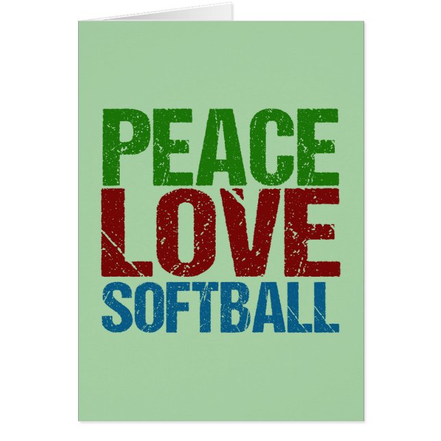 Peace Love Sofball (Frente)