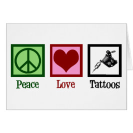 Peace Love Tattoos Cute Tattoo Artista Tarjeta de