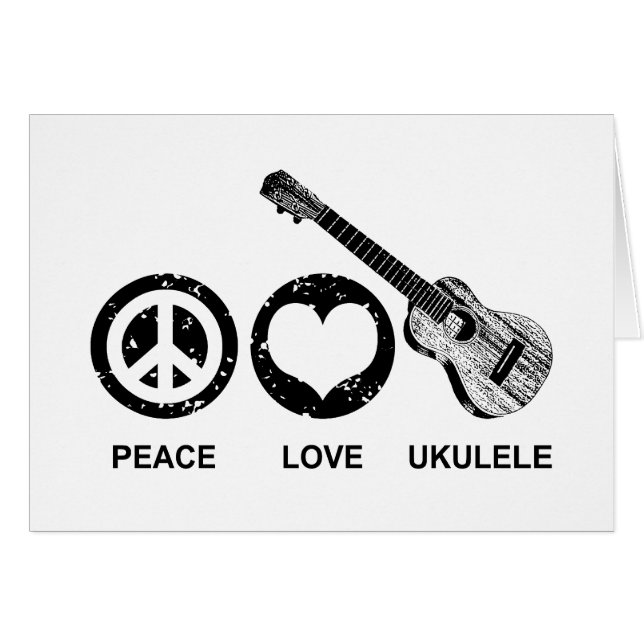 Peace Love Ukulele (Anverso (Horizontal))