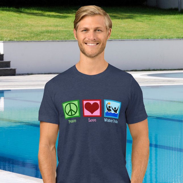 Peace Love Water Polo Tri-Blend T-Shirt (Subido por el creador)