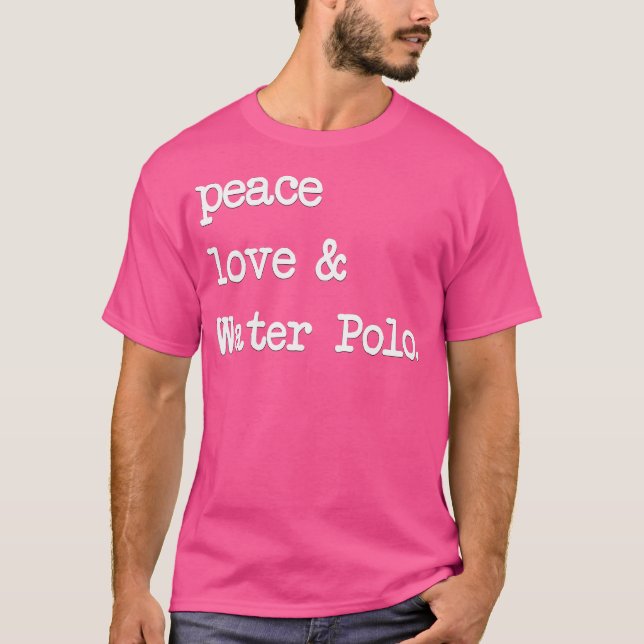 Peace Love Water Polo Waterpolo (Anverso)