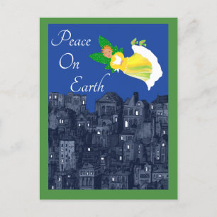 Peace on Earth Angel con tarjeta plana Dove