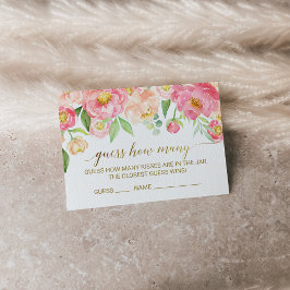 Peach and Pink Adivina cuántas tarjetas de juego d