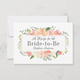 Peach Floral Medley Bridal Shower Receta