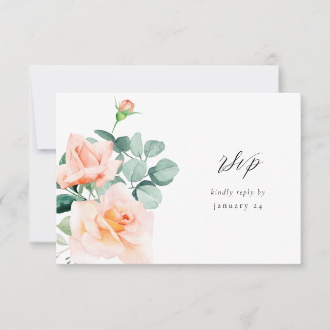 Peach Floral w Meal RSVP V3 2 (Anverso)