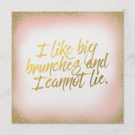 Peach Gold Me gusta Big Brunches Invitación Perla
