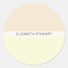 Peach ligero moderno y Sellos para sobres amarillo