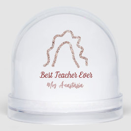 Peach marron glitter rainbow teacher appreciation