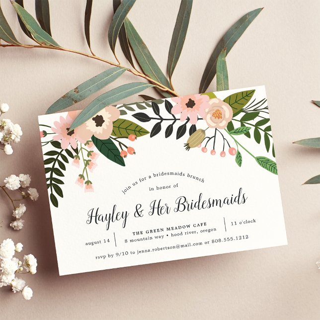 Peach Meadow | Bridesmaids Brunch Invitación (Subido por el creador)