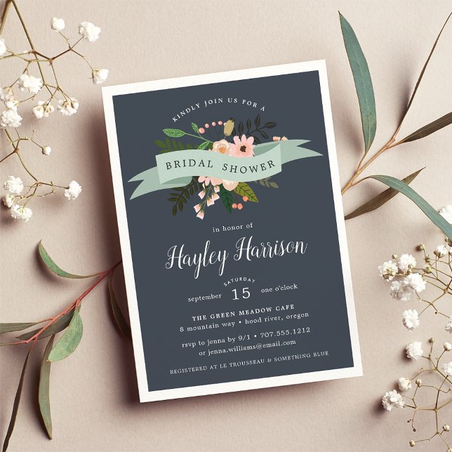 Peach Meadow | Invitación a la ducha de novia (Subido por el creador)