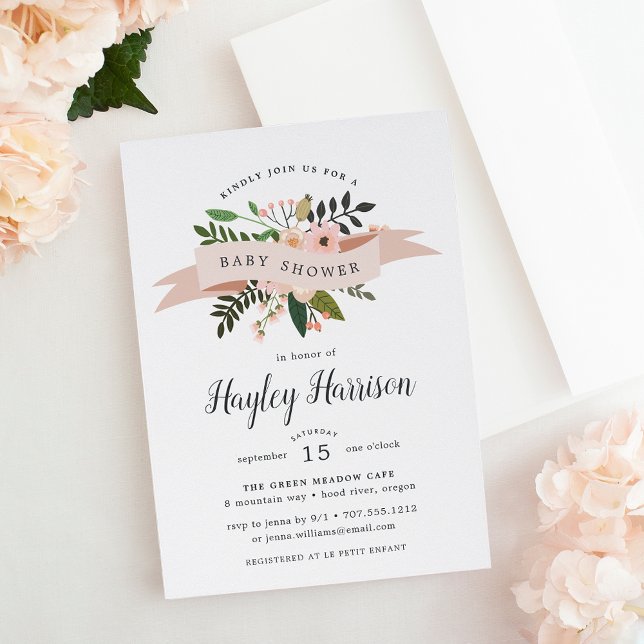 Peach Meadow | Invitación de Baby Shower (Subido por el creador)