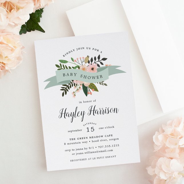 Peach Meadow | Invitación de Baby Shower (Subido por el creador)