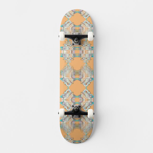 Peach Mirrored Waters Skateboard (Anverso)
