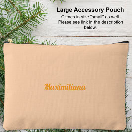 Peach naranja - Bolsa accesoria grande y sólida