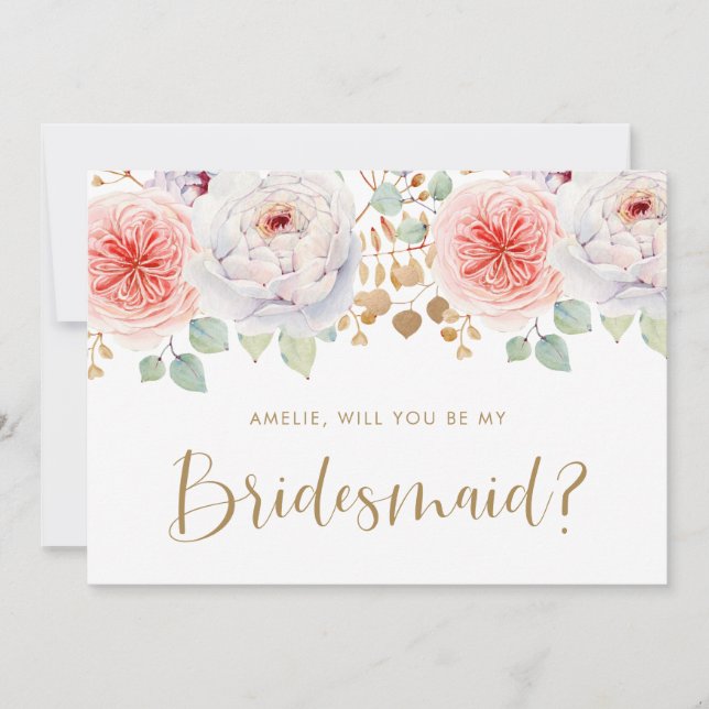 Peach Peony Gold Lees Serás Mi Novia (Anverso)