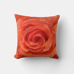 Peach rosa lanzar almohada