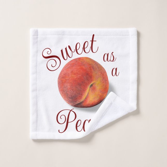 Peach Wash Cloth (Toallita)