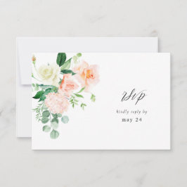 Peach & White Floral con carne RSVP V3 2