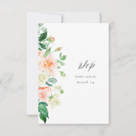 Peach & White Floral w Meal RSVP V3