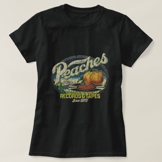 Peaches Records &amp; Cintas Camisetas Camisetas 1 (Diseño del anverso)