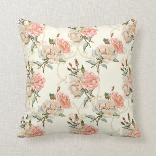 Peaches y Cojín decorativo crema