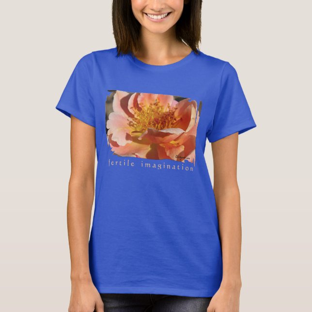 Peachy Rosa Petals camiseta (Anverso)