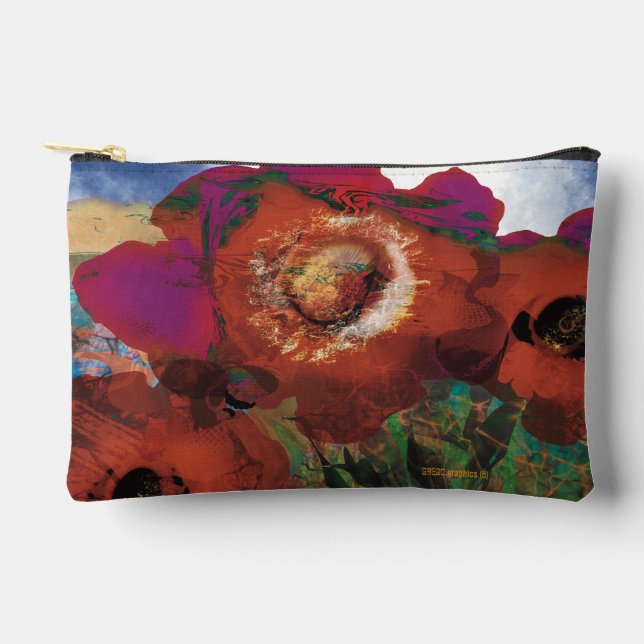 Peacin' Poppies Pequeño Bolso (Anverso)