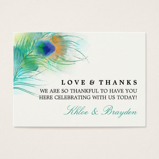 Peacock acuático | ETIQUETA FAVOR (Frente)