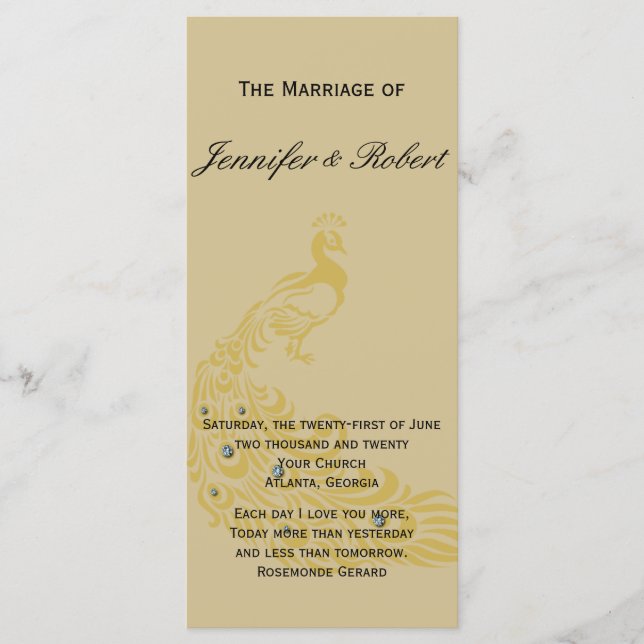 Peacock Elegance con un programa Art Deco Flair (Anverso)