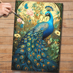 Peacock en el tapiz 3 Papel de descomposición