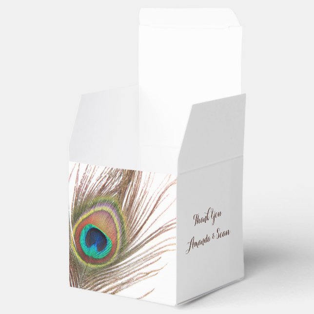 Peacock Feather Gracias A Favor De Las Cajas (Abierto)