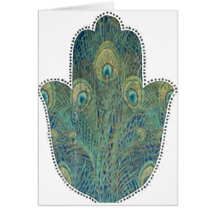 Peacock Feather Hamsa