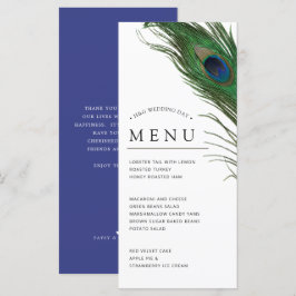 Peacock Feather Poise | Menú de cena
