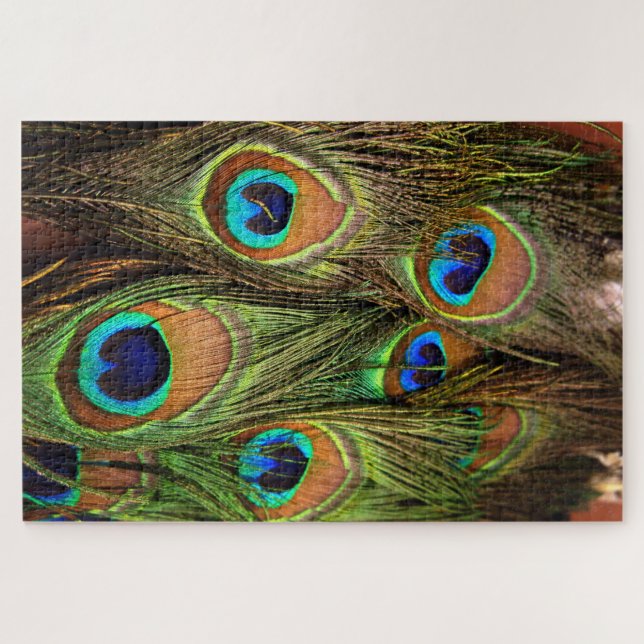 Peacock Feathers Jigsaw Puzzle (Horizontal)