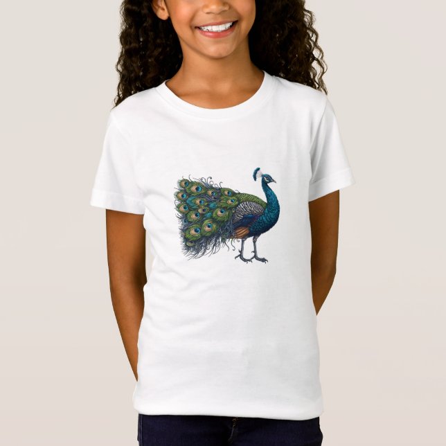 Peacock Fine Jersey T-Shirt (Anverso)