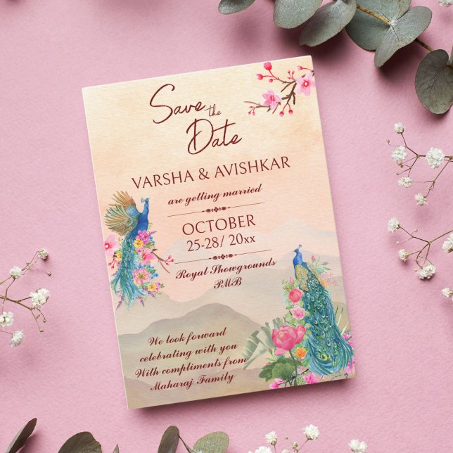 Peacock guarda la invitación a la plantilla de fec (Subido por el creador)